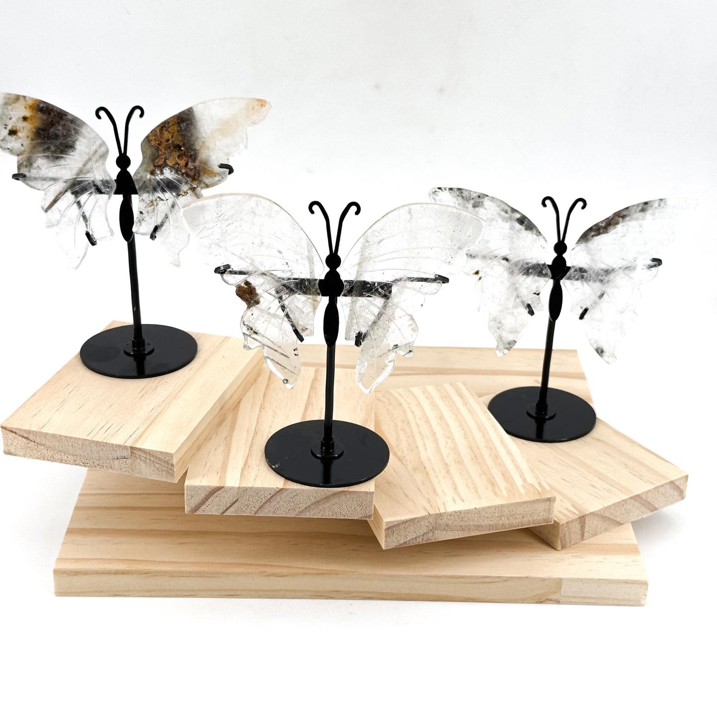 Elegant Natural Crystal Butterfly Wings,  Transform Your Home with Serene Light & Unique Elegance, Perfect Decor Gift