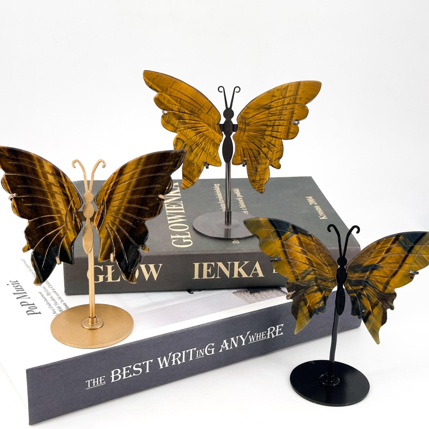 Elegant Natural Crystal Butterfly Wings,  Transform Your Home with Serene Light & Unique Elegance, Perfect Decor Gift