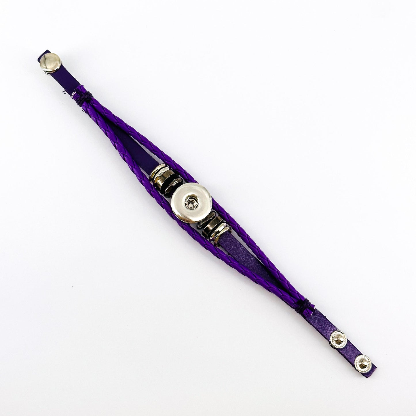 Chakra woven bracelet，Crystal button bracelet，interchangeable crystal bracelet