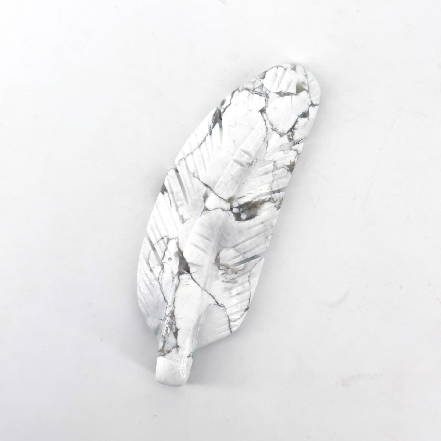 Natural Crystal Feather Carving, home decoration, mini carving ornament, creative gift