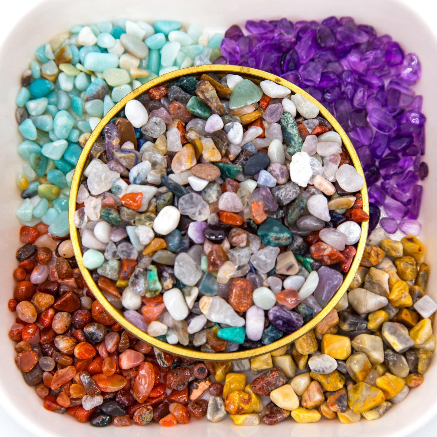 Crystal Chips 100g,Natural Healing Gemstone Chips: Versatile Decorative Elements with Energizing Properties