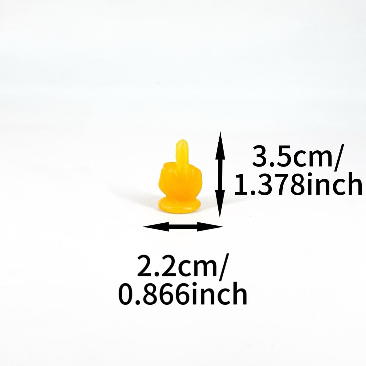 1 Count Mini Middle Finger Crystal Carving, gesture decoration, home decoration, holiday gift