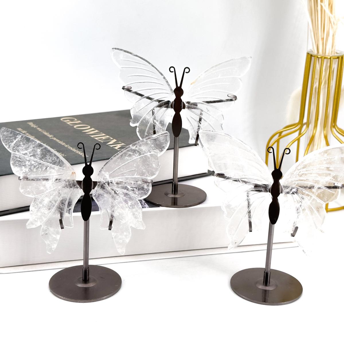 Elegant Natural Crystal Butterfly Wings,  Transform Your Home with Serene Light & Unique Elegance, Perfect Decor Gift