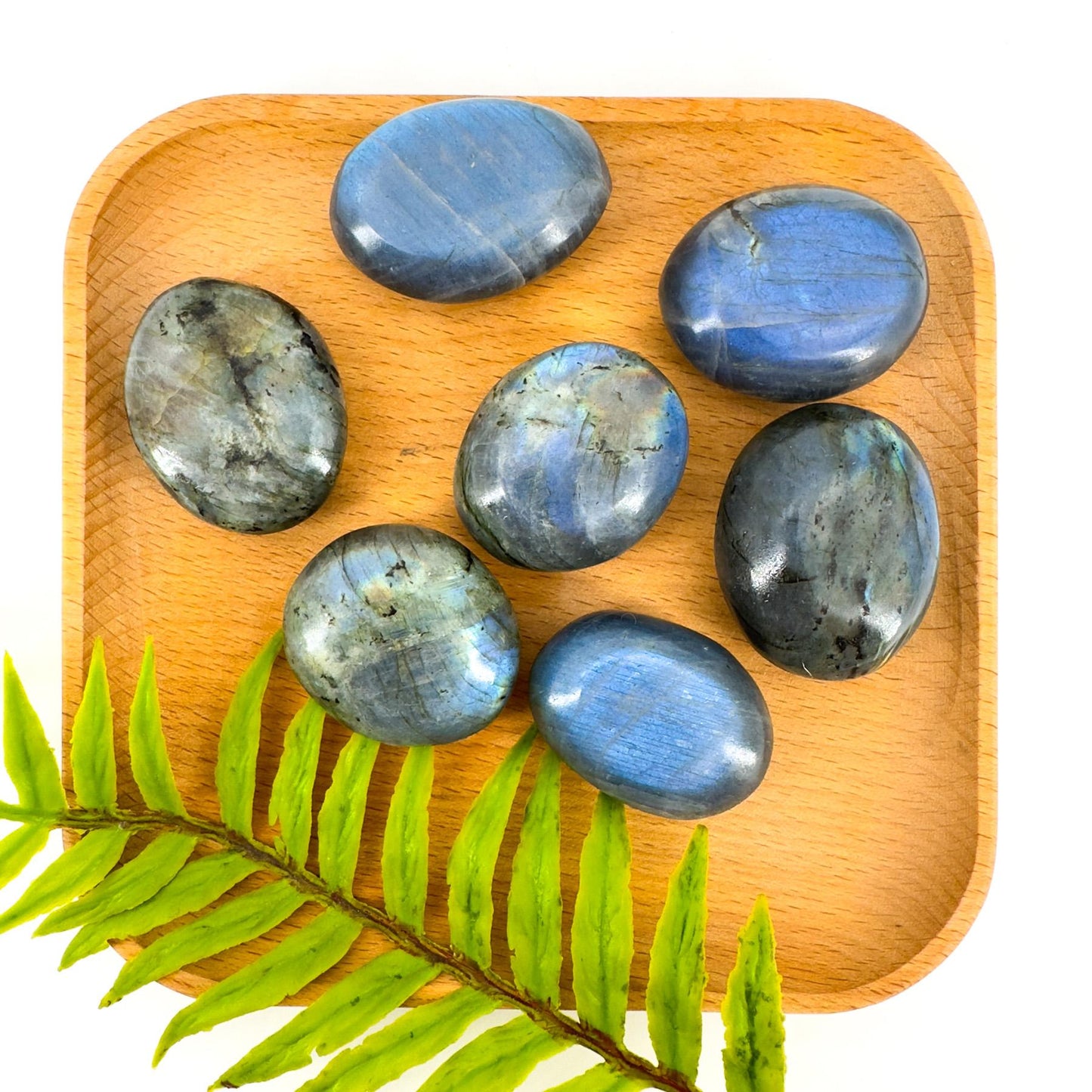 1 count Natural Labradorite Crystal palm Stone, Irregular Polished Crystal Gemstone, Balance Chakra Reiki Energy, Home & Office Decoration