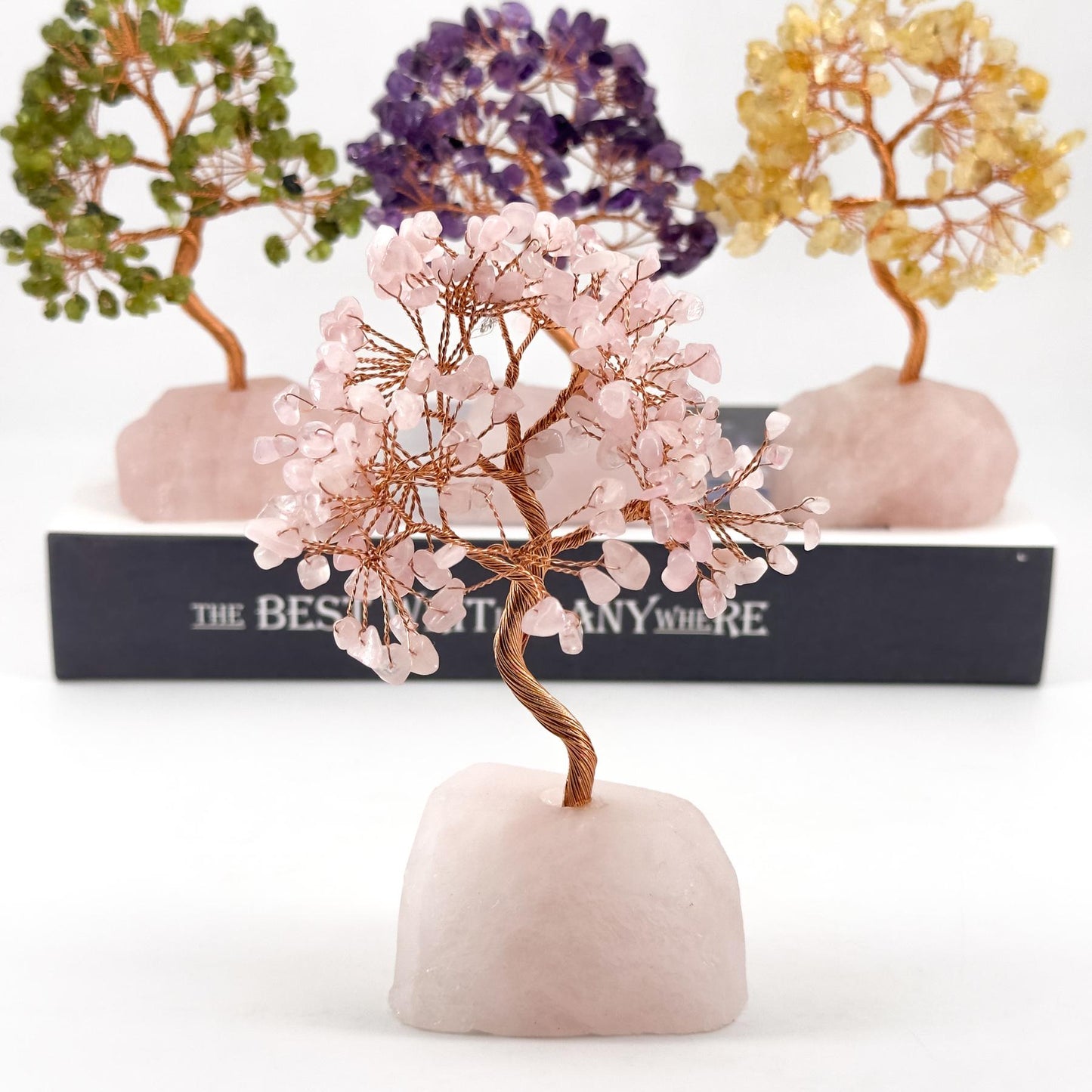 Medium Crystal Money Tree，Energizing Crystal Tree，Home Living Room Bar Cafe Decor Ornament