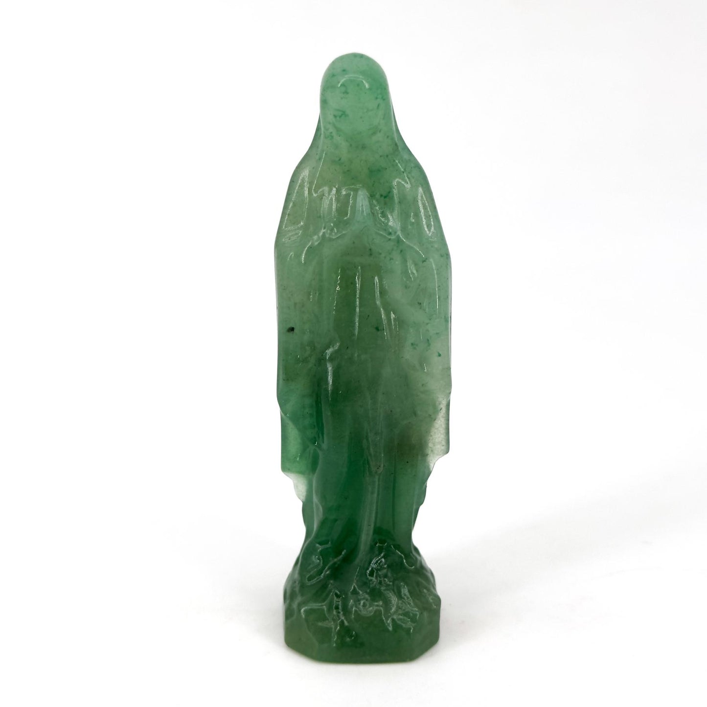 The Virgin Mary Crystal Carving, crystal healing ornament, home decoration collectible spiritual art, crystal gift