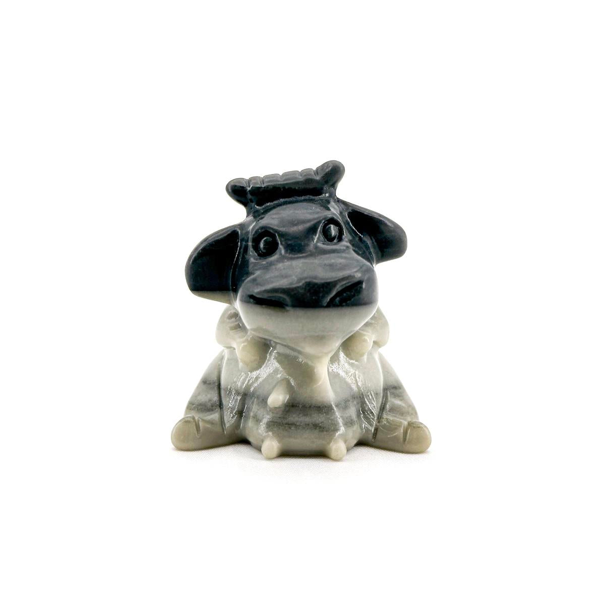 1 Count Crystal Baby Dairy Cow | TaiChi Stone | Unique Decor