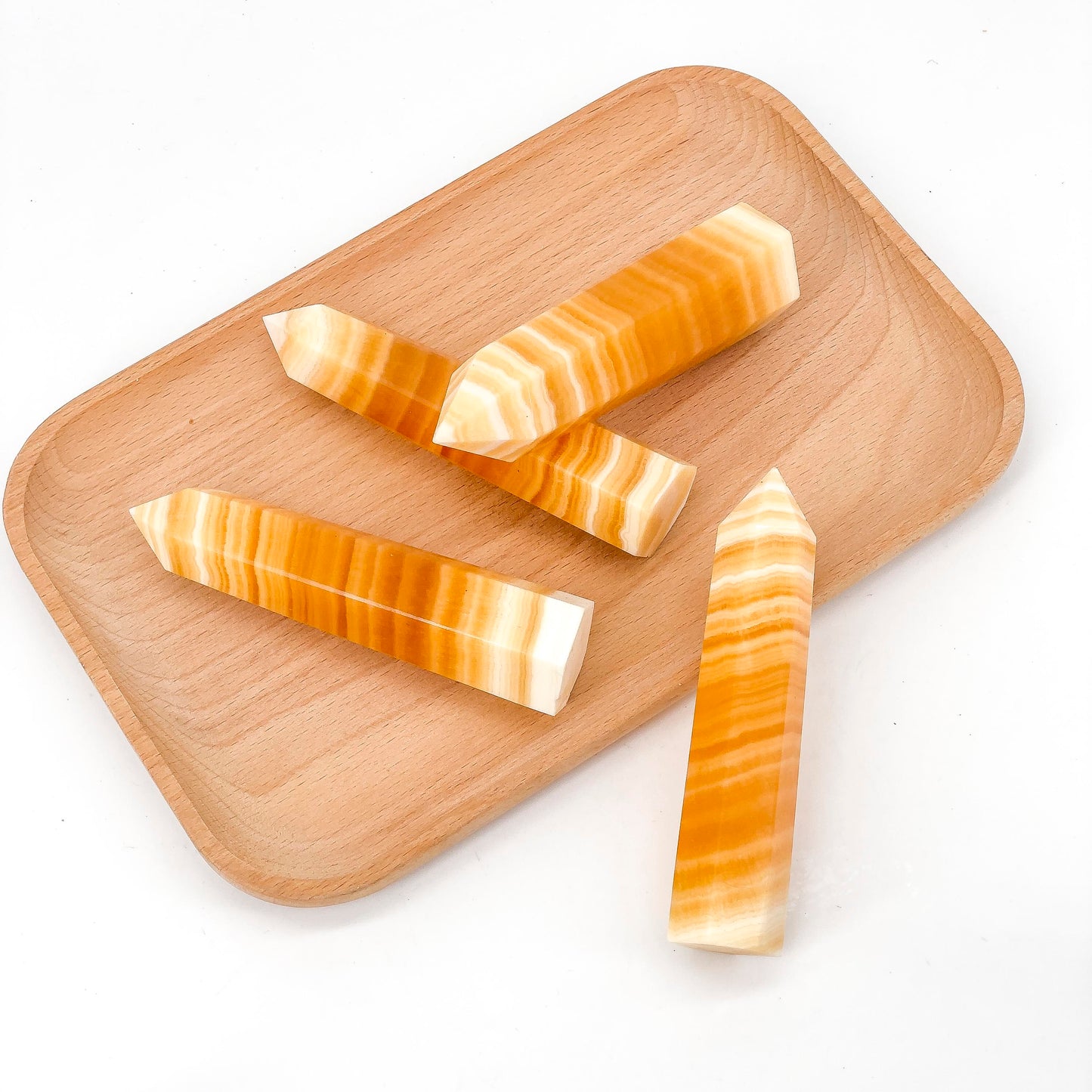 Yellow Calcite Tower, , Energy Crystal, For Home Decor, Office Bedroom House Decor