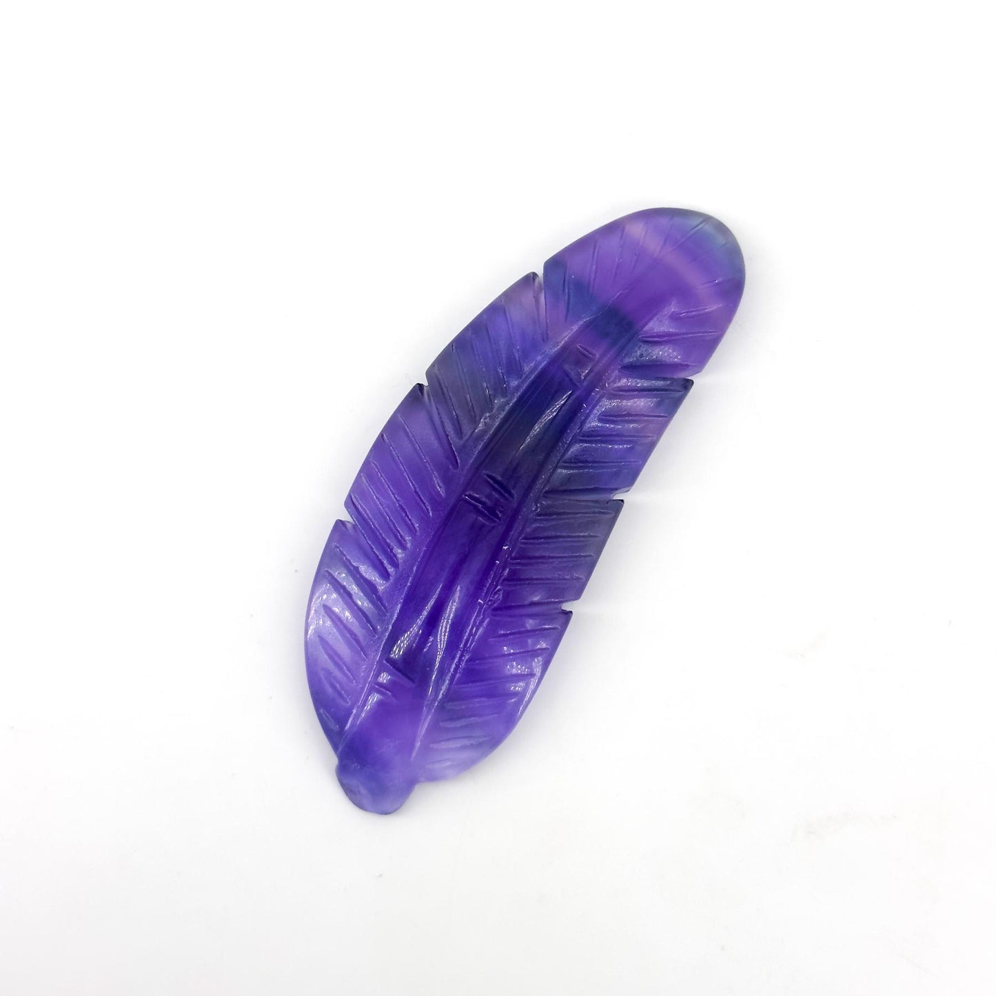 Natural Crystal Feather Carving, home decoration, mini carving ornament, creative gift