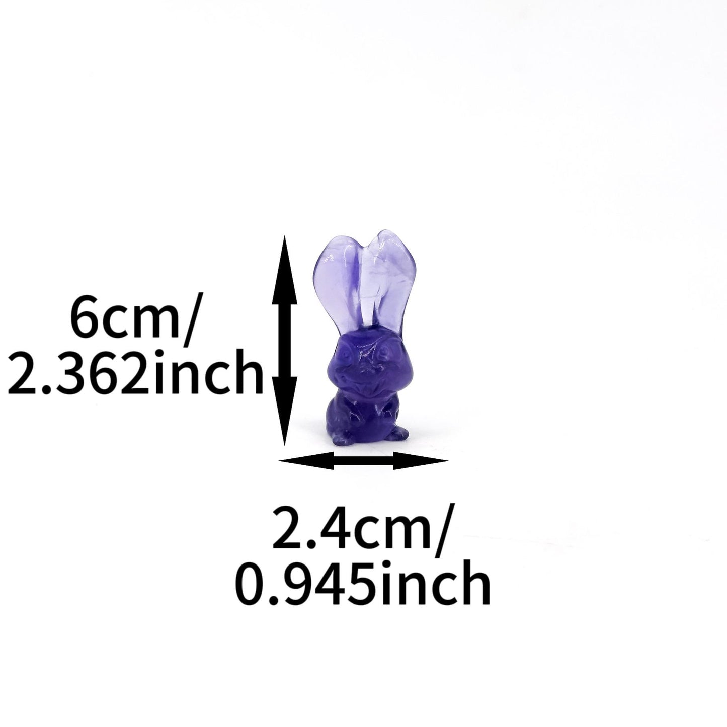 Fluorite Demon Rabbit Carving, natural stone gemstone, rabbit carving home decoration, holiday gift
