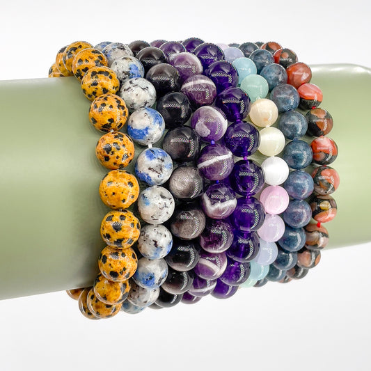 Natural Stone Bracelet,  creative crystal gift, stretch beaded bracelet, fashion light luxury jewelry