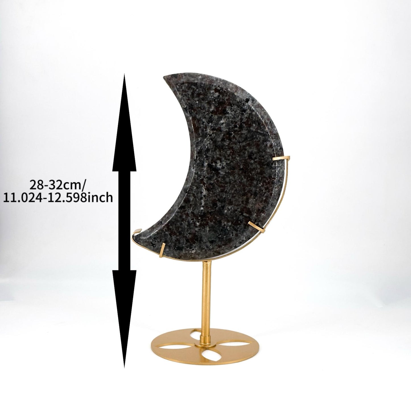 Natural Carved Yooperlite Moon,Perfect for Enchanting Home Decor & Unique Gifts for All Seasons