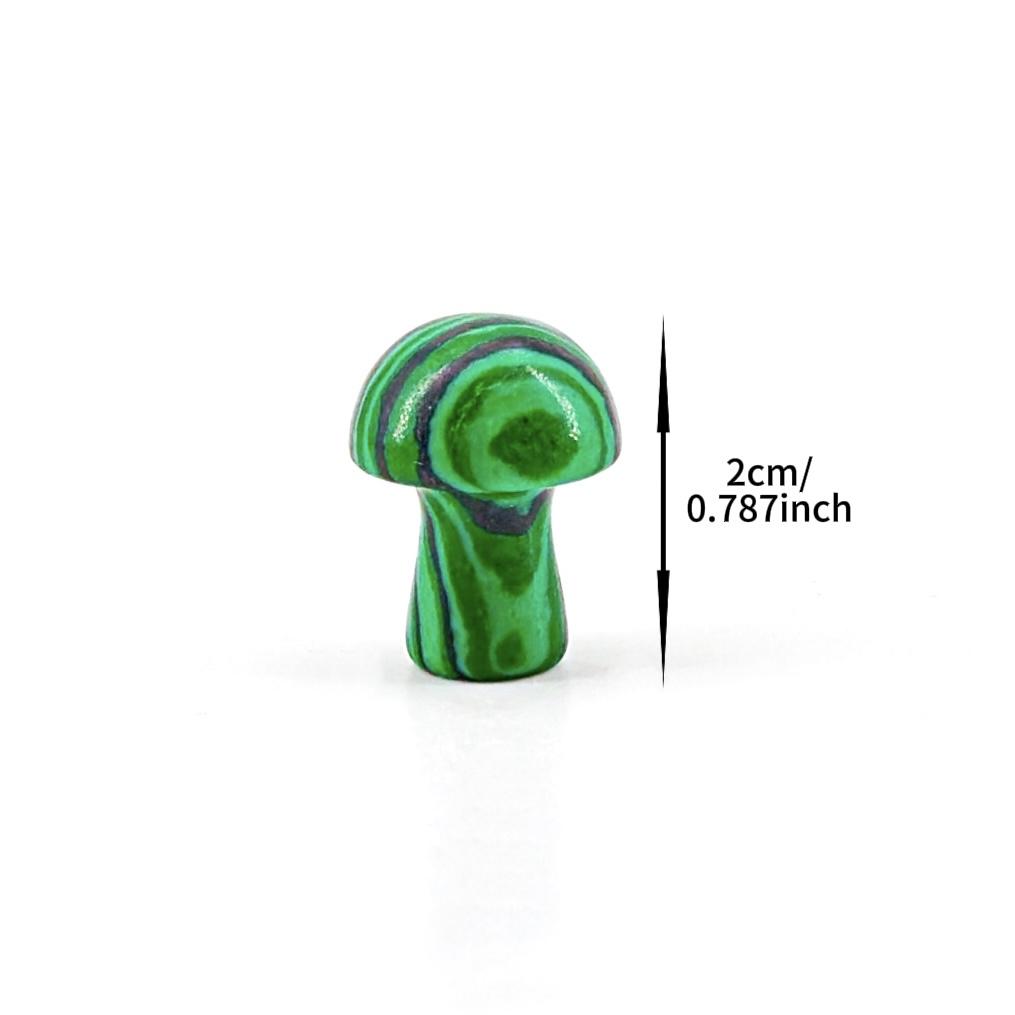 Mixed Gemstone Mushroom Figurines - Hand-Carved Crystal Mushrooms for TikTok Decor, Chakra Balancing, and Gifts