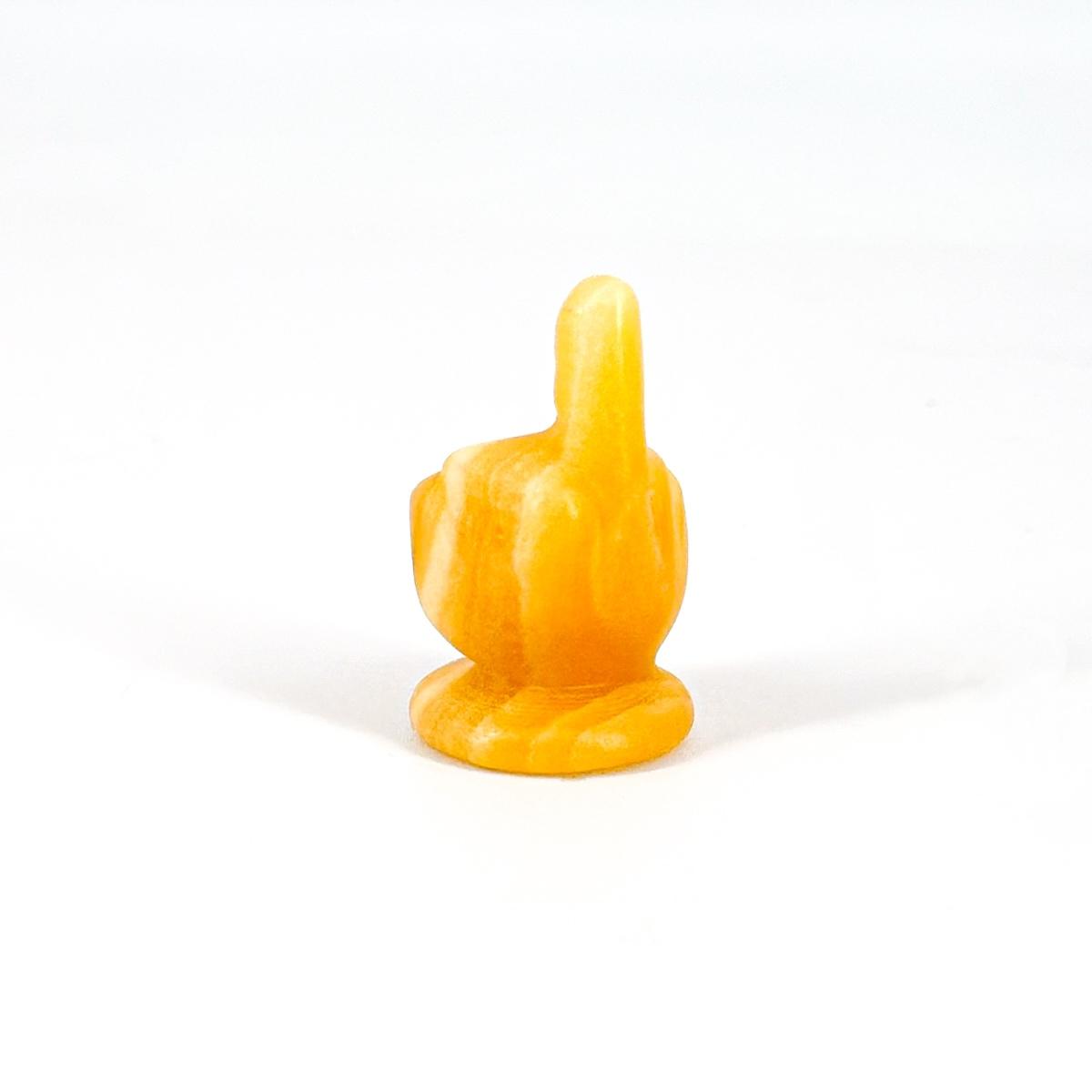 1 Count Mini Middle Finger Crystal Carving, gesture decoration, home decoration, holiday gift