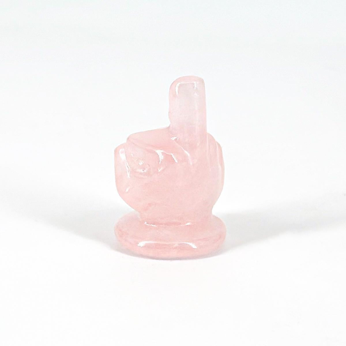 1 Count Mini Middle Finger Crystal Carving, gesture decoration, home decoration, holiday gift