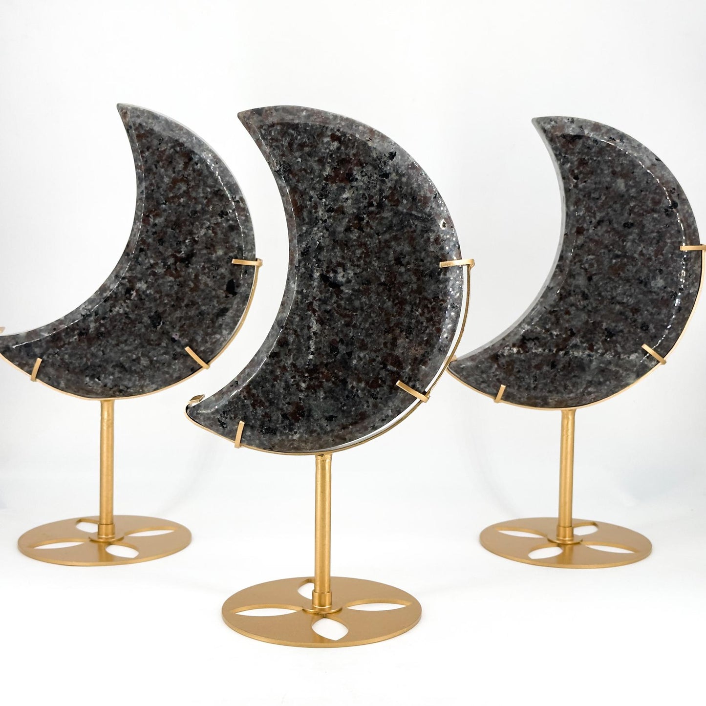 Natural Carved Yooperlite Moon,Perfect for Enchanting Home Decor & Unique Gifts for All Seasons