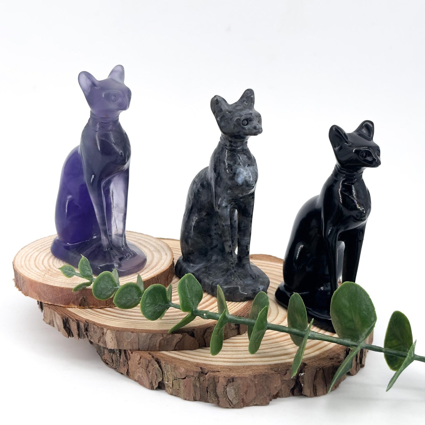 The Best Egyptian Cat Crystal Carving, natural stone carving for home decoration, crystal ornament, creative gift